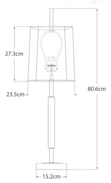 LEXINGTON - Medium Table Lamp in Polished Nickel and Crystal by Visual Comfort Europe - view 3